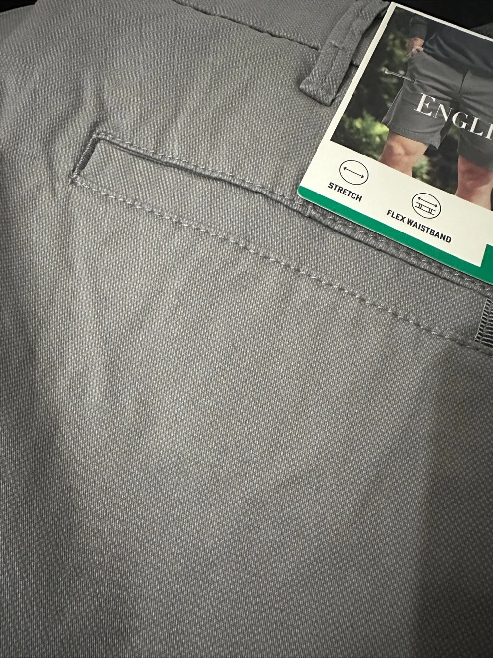 English Laundry Men's Midweight Flat Front Textured 9